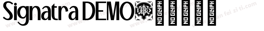 Signatra DEMO字体转换